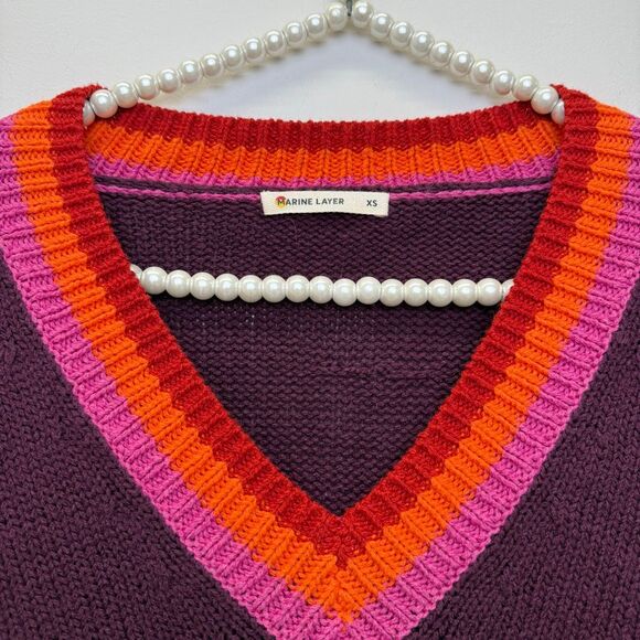 Marine Layer Slouchy V-Neck Sweater - Picture 6 of 8